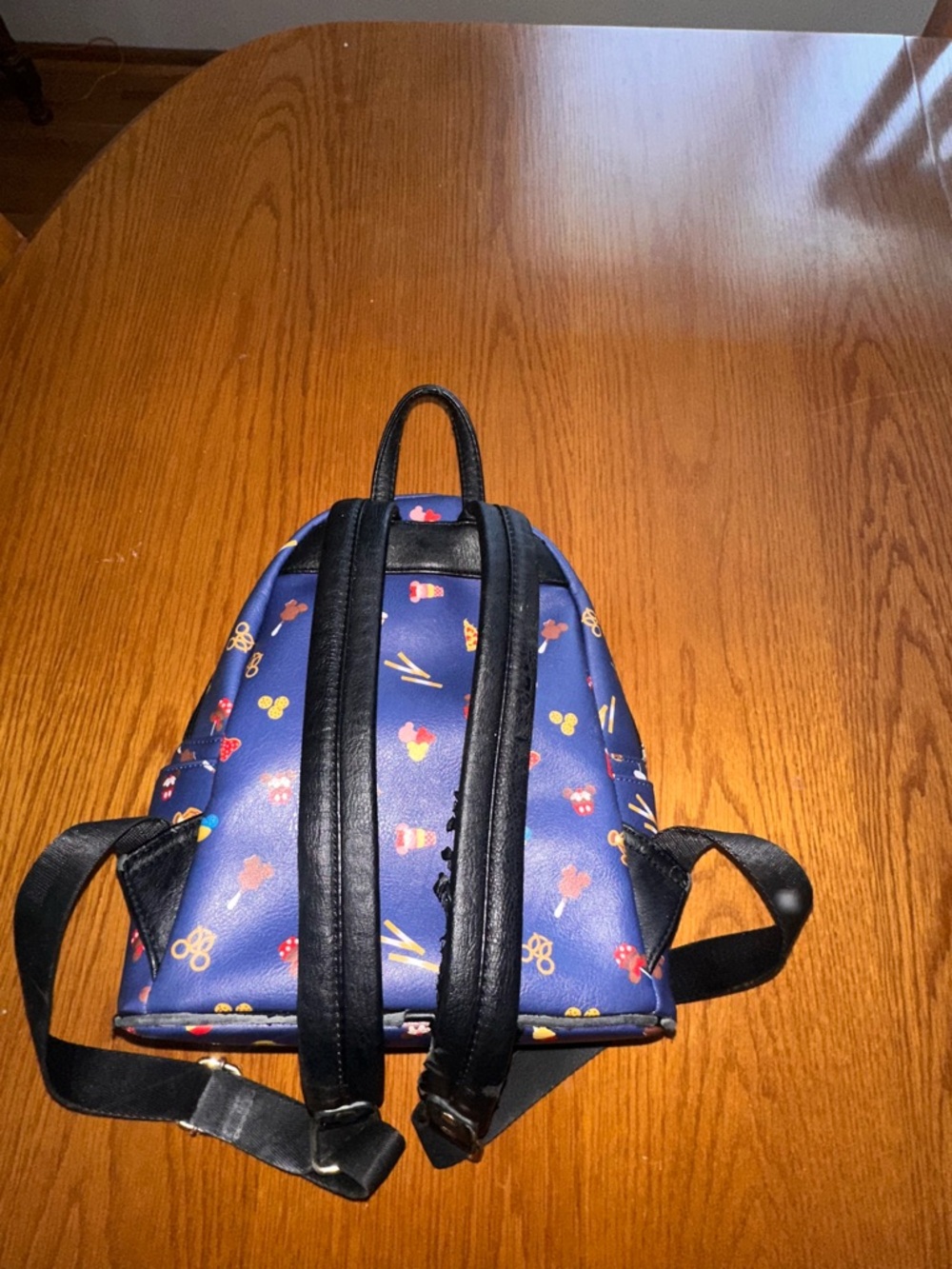 Loungefly Disney Parks Snacks Icons Navy Mini Backpack Used One Size Rare - Picture 10 of 15
